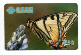 Papillon Butterfly Télécarte Chine  China Phonecarde (W 783) - Chine