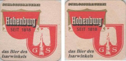 5001753 Bierdeckel Quadratisch - Hohenburg - Isarwinkel - Sous-bocks