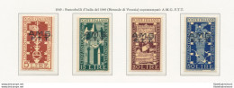 1949 TRIESTE A - Biennale Di Venezia, La Serie Completa , N° 35/38 , MNH** - Other & Unclassified