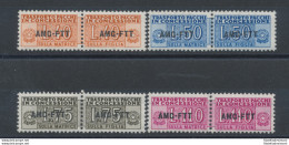 1953 TRIESTE A - Pacchi In Concessione ,  Filigrana Ruota , N° 1/4 , MNH** - Andere & Zonder Classificatie