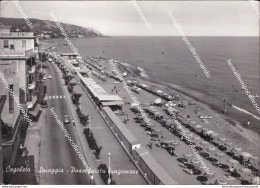 Ah841 Cartolina Cogoleto Spiaggia Passeggiata Lungomare Genova Liguria - Genova