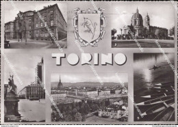 Ah863 Cartolina  Torino Citta' 5 Vedutine - Other & Unclassified