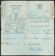 Télégramme Avec Cachet Chemin De Fer Privé "NORD BELGE/1904/SCLAIGNEAUX. RR - Timbres Télégraphes [TG]