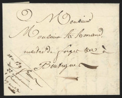 L. Datée 1830 De LESVES Manuscrit "avec 129 Francs" Pour BOUVIGNES - 1830-1849 (Independent Belgium)