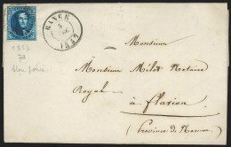 L Affr N°7 Margé Distribution 47 RANCE/1857 Pour Flavion - 1851-1857 Médaillons (6/8)