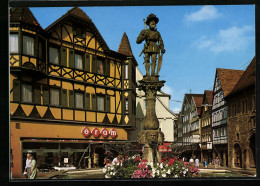 AK Reutlingen, Marktbrunnen (Kaiser Maximilian II.) Und Wilhelmstrasse  - Reutlingen