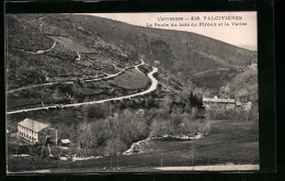 CPA Valcivières, La Route Du Bois Du Piroux Et La Vallèe  - Other & Unclassified