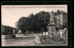 CPA Le Vernet-la-Varenne, Monument Aux Morts De La Grande Guerre  - Autres & Non Classés