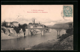 CPA Ruoms, Pont Et Les Brasseries  - Ruoms