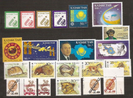 KAZAKHSTAN 1993●Year Complete (Overprint Mi23 Three Types & Mi24 Two Various Colours)●Mi 18-36 MNH - Kazakhstan