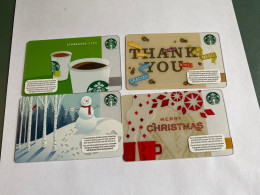- 7 - Switzerland Starbucks 4 Different Cards - Gift Cards