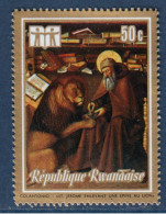 Rwanda, **, Yv 513, Mi 351A, SG 520, Saint Jérôme Enlevant Une épine De La Patte Du Lion, Par Colantonio - Nuevos