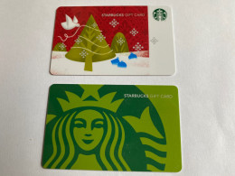 - 7 - Switzerland Starbucks 2 Different Cards - Cartes Cadeaux