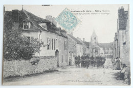 Cpa 1906 Manoeuvres De 1905 NITRY Yonne Un Régiment De Cavalerie Traversant Le Village - MAY09 - Autres & Non Classés