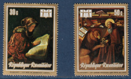 Rwanda, **, Yv 512, 513, Mi 350A, 351A, SG 519, 520, La Mère De Rembrandt, Saint Jérôme De Colantonio, - Unused Stamps