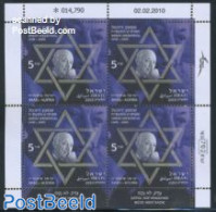 Israel 2010 Simon Wiesenthal M/s, Mint NH, History - Various - World War II - Joint Issues - Nuevos (con Tab)