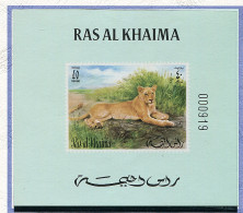 B 13 - Ras Al Khaima ** Michel N° 622B En Mini-bloc - Lionnne - - Ras Al-Khaimah