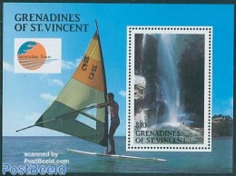 Saint Vincent & The Grenadines 1988 Mustique Airways S/s, Mint NH, Nature - Sport - Transport - Various - Water, Dams .. - Voile