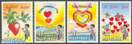 Philippines 2003 Valentine 4v, Mint NH, Various - Greetings & Wishing Stamps - Philippines