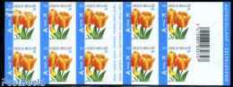Belgium 2005 Tulips Foil Booklet, Mint NH, Nature - Flowers & Plants - Stamp Booklets - Nuevos