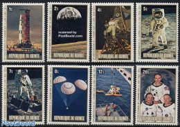 Guinea, Republic 1980 Moonlanding Anniversary 8v, Mint NH, Transport - Space Exploration - Autres & Non Classés