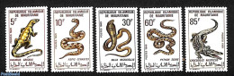 Mauritania 1969 Reptiles 5v, Mint NH, Nature - Crocodiles - Reptiles - Snakes - Other & Unclassified