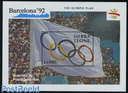 Sierra Leone 1990 Olympic Games S/s, Flags, Mint NH, History - Sport - Olympic Games - Other & Unclassified