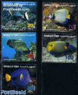 Yemen, Republic 1996 Fish 5v, Mint NH, Nature - Fish - Fishes