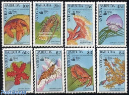 Antigua & Barbuda 1990 Marine Life 8v, Mint NH, Nature - Fish - Shells & Crustaceans - U.P.A.E. - Crabs And Lobsters - Poissons