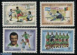 Cameroon 1990 Football Games Italy 4v, Mint NH, Sport - Football - Kamerun (1960-...)