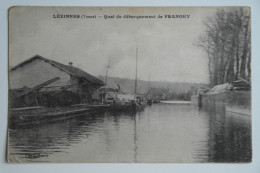 Cpa 1930 LEZINNES Yonne Quai De Débarquement De FRANGEY - MAY09 - Autres & Non Classés