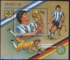 Guinea, Republic 1986 Diego Maradonna S/s, Mint NH, Sport - Transport - Football - Space Exploration - Other & Unclassified