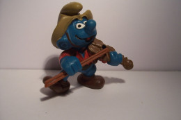 SCHTROUMPFS  -   SCHTROUMPF -MUSICIEN - VIOLON -  PEYO  1982 - Germany - Smurfs