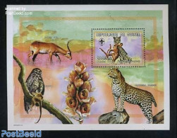 Guinea, Republic 1999 African Mammals, Leopard S/s, Mint NH, Nature - Animals (others & Mixed) - Cat Family - Autres & Non Classés