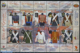 Venezuela 2011 Army Day, Costumes 10v M/s, Mint NH, Various - Uniforms - Costumes