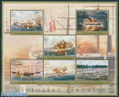 Peru 2005 Naval Victories 6v M/s, Mint NH, Transport - Ships And Boats - Bateaux