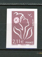 BH-20 Belle Variété Marianne De Lamouche N° 3972 ** Non Dentelé.  A Saisir !!! - Unused Stamps