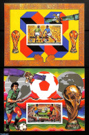 Djibouti 1986 World Cup Football Winners 2 S/s Imperforated, Mint NH, Sport - Transport - Football - Space Exploration - Djibouti (1977-...)