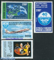 Cameroon 1984 I.C.A.O. 4v, Mint NH, Transport - Aircraft & Aviation - Airplanes