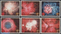 Guinea, Republic 1989 The Cosmos 6v, Mint NH, Science - Astronomy - Halley's Comet - Astrologie