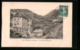 CPA Le Pouzin, Le Pont Du Moulin  - Le Pouzin