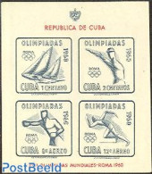 Cuba 1960 Olympic Games S/s, Mint NH, Sport - Boxing - Olympic Games - Sailing - Shooting Sports - Ongebruikt