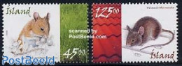 Iceland 2005 Mice 2v, Mint NH, Nature - Animals (others & Mixed) - Nuovi