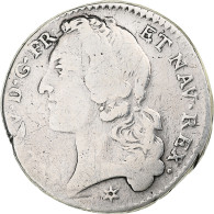 France, Louis XV, 1/5 Écu Au Bandeau, 1746, Toulouse, Argent, TB, Gadoury:299 - 1715-1774 Luigi XV Il Beneamato