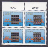 1986 , Mi 1838 ** (2) - 4 Er Block Postfrisch - Einführung Des Digitalen Telefon-Wählsystems In Österreich - Ungebraucht