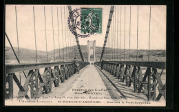 CPA St-Martin-D`Ardeche, Vue Sur Le Pont Suspendu  - Other & Unclassified