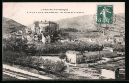 CPA La Voulte-sur-Rhone, Les Ecoles Et Le Chateau  - Other & Unclassified