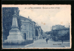 CPA Le Teil-D`Ardeche, Monument Aux Morts Et Postes  - Le Teil