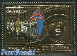 Guinea, Republic 1990 Charles De Gaulle 1v, Gold, Mint NH - Autres & Non Classés