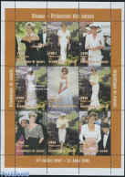 Guinea, Republic 1998 Death Of Diana 9v M/s (9x200F), Mint NH, History - Charles & Diana - Kings & Queens (Royalty) - .. - Familles Royales